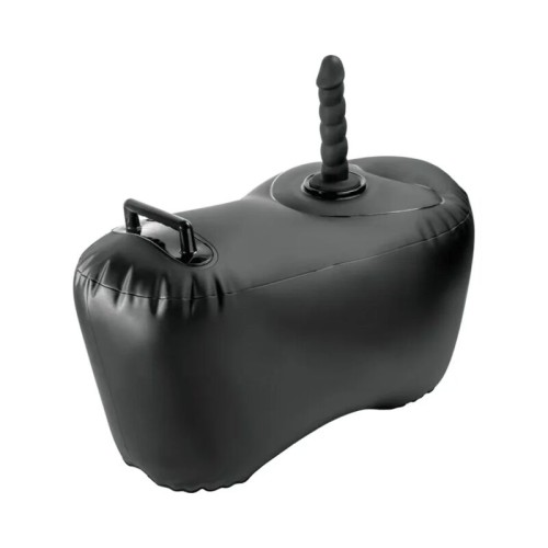 FETISH FANTASY SERIES - BODY DOCK INFLATABLE LOVE SEAT WITH DILDO 69.2 CM BLACK